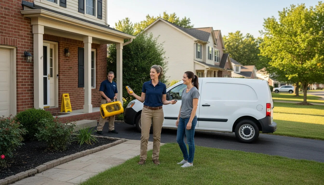 Water restoration image for Dehumidification And Cleanup Services in Big Flat, AR